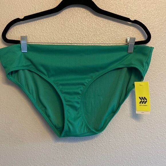 NWT- All in Motion- emerald green bikini bottoms- medium coverage- Size XL - Picture 1 of 8